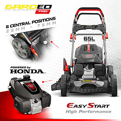 Avis Tondeuse thermique tractée 167CC avec moteur Honda, mulching et éjection latérale - Gardeo Pro
