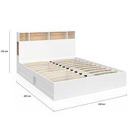 Acheter Idmarket LIT DOUBLE CLEM 160X200 CM