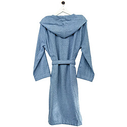 Avis Linnea peignoir de bain à capuche adulte Dune - Bleu