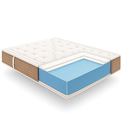 Simpur Matelas 180x200 bliss confort épaisseur 30 cm ergonomiquee soutien semi-ferme à ferme