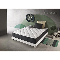 Simpur Matelas 160x200 bio green mousse de confort multizone bio pur épaisseur 30 cm hypoallergénique anatomique - certifié oeko-tex