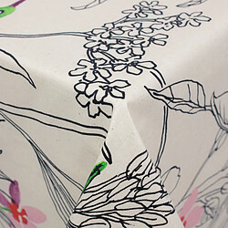 Linnea nappe rectangulaire enduite coton Colibri