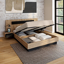 Idmarket LIT COFFRE SANTA 140X190 CM