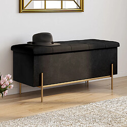 Idmarket Banc LOUIS velours n/doré 100