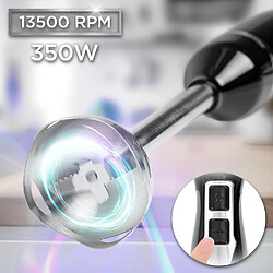 Avis Duronic HB35C Mixeur plongeant à main 350W | 2 Réglages de Vitesses | 2 lames en acier inoxydable | 2 cruches de 600 ml | Résiste à la chaleur | Idéal pour Pâtisserie Smoothie Purée Fruits Légumes