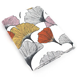 Linnea drap plat percale coton Ginkgo - Rose