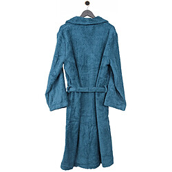 Linnea peignoir de bain col châle - Bleu pas cher