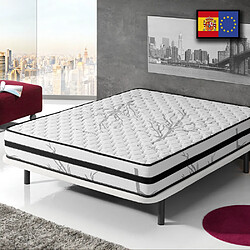 Simpur Matelas 140x200 mousse therapy carbone anti stress mousse h.r. épaisseur 19 cm tissu 3d système airfresh