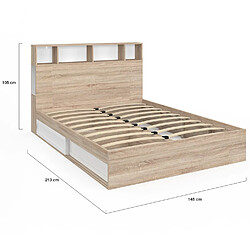 Acheter Idmarket LIT DOUBLE CLEM 140X190 CM