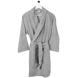 Linnea peignoir de bain col châle - Gris pas cher