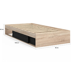 Acheter Idmarket Cadre de lit simple SALEM