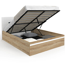 Idmarket LIT COFFRE SEASIDE 140X190 CM