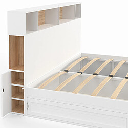 Idmarket LIT DOUBLE CLEM 160X200 CM pas cher