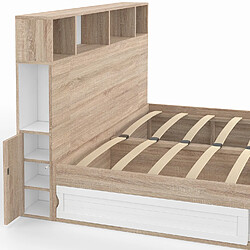 Idmarket LIT DOUBLE CLEM 140X190 CM pas cher