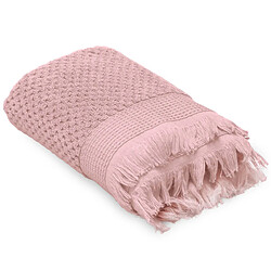 Linnea serviette d’invité jacquard micro-coton Tethys - Rose