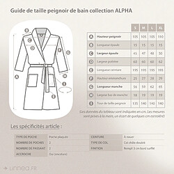Acheter Linnea Peignoir de bain col châle éponge - XL