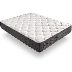 Simpur Matelas 90x200 Grand Class, mousse multizone 30 cm, 7 zones, tissu stretch, hypoallergénique, auto-régulation de température