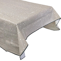 Linnea nappe rectangulaire toile cirée - gris