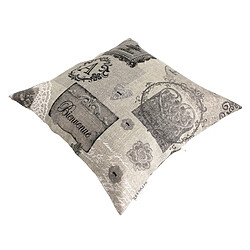 Linnea Housse de coussin 45x45 cm GAVELLI Welcome 100% Lin