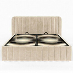 Avis Idmarket LIT COFFRE ALBA 160X200 BEIGE