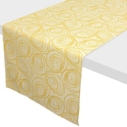 Linnea Chemin de table jacquard coton Spirale