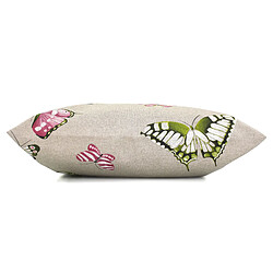 Linnea Housse de coussin 45x45 cm TERROSSA Papillons roses Polycoton