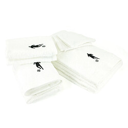 Linnea parure de bain éponge 8 pièces Pure Football - Blanc