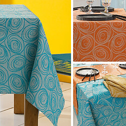 Avis LinneA lot de 3 serviettes de table jacquard coton - Orange