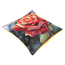 Linnea Housse de coussin 45x45 cm ADRANO Rose chatoyante polycoton acrylique