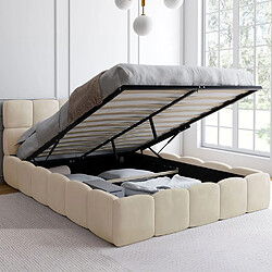 Idmarket LIT COFFRE NUAGE 140X190CM