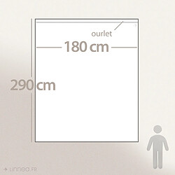Acheter Linnea drap plat percale coton Ginkgo - Rose