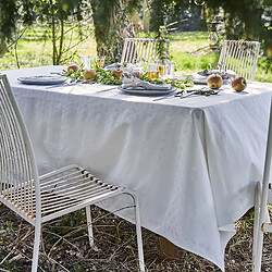 Linnea nappe carrée coton damassé Éloges