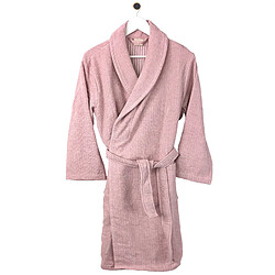 Linnea Peignoir de bain adulte col châle - Rose pas cher