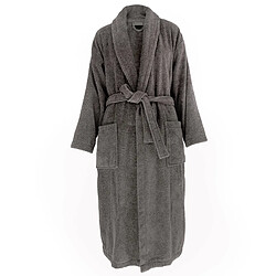 Avis Linnea peignoir de bain col châle éponge coton - Gris