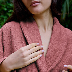Acheter Linnea peignoir de bain Naia col châle - Rose