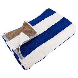 Acheter Linnea Drap de plage rayé en coton - Bleu