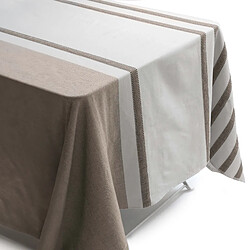 LinneA nappe rectangulaire en polycoton - Marron