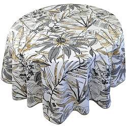 Linnea nappe ronde enduite Bahia