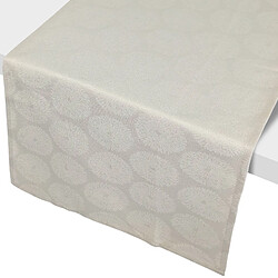 Linnea chemin de table Hélios en tissu enduit - écru