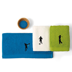 Linnea drap de douche coton éponge PURE FOOTBALL pas cher