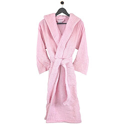 Avis Linnea peignoir de bain à capuche adulte - Rose