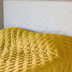 Linnea Couvre-lit Celeste microfibre - Jaune