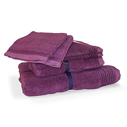 Linnea parure de bain Juliet 6 pièces - Prune