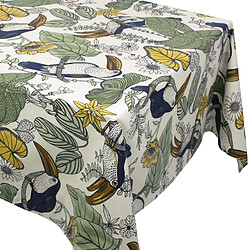 Linnea nappe enduite carrée Brésil tropical