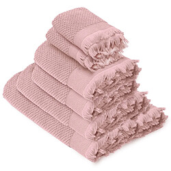 Linnea parure de bain Tethys 6 pièces - Rose