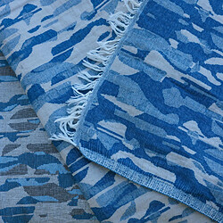 Acheter Linnea fouta drap de plage Kalymnos - bleu topaze