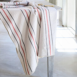 Linnea nappe rectangulaire Hoshi en coton à rayures