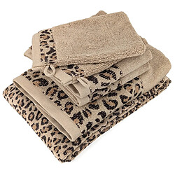 Linnea parure de bain coton 5 pièces - Jaune