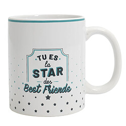 Linnea Mug en céramique 33 cl collection MALY modèle best friends blanc