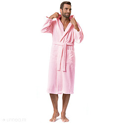 Linnea peignoir de bain à capuche adulte - Rose pas cher